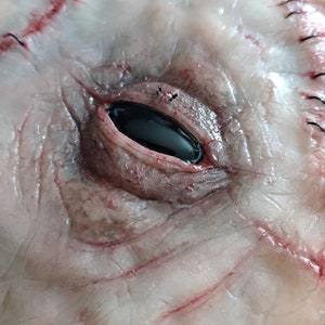 Book Diary File Cabinete Evil  Dead Necronomicón Lovecraft Eye Creepy Horror Gore Platino Silicone Human Skin