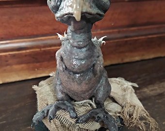 Cristal Oscuro, Bebé Skeksis, Chamberlain, Jim Henson, Silicona de Platino, 12,5 cm