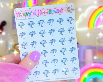 Rainy Umbrellas Stickers - HHCO 136