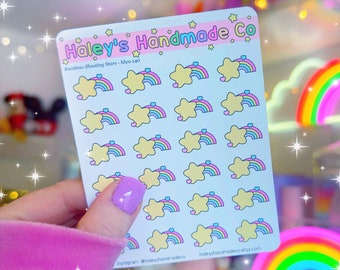 Rainbow Shooting Stars Stickers - HHCO 140