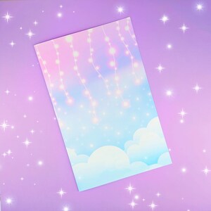 CARTA DECORATIVA Twinkling Sky (doppia faccia, la carta verrà piegata a metà)