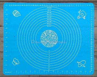 Medium Gebak Siliconen Bakmat Plaat Liner Cake Cake Cookie Macaron Macaroon Non-Stick met Meetschaal