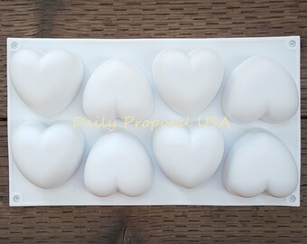 EINDVERKOOP 8 Koepel Hart Siliconen Mal Bloem Bakvormen Gebak Chocolade IJs Snoep Boter Gelatine Zeep Maken Taartdecoratie Fondant