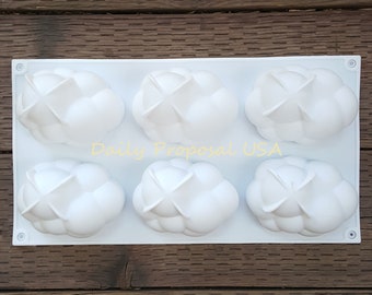 6 Holte Grote Cloud Bubble Silicone Mold Sopa Making Pastry Brownie Pie Cake Decoratie Fondant Homemade Food Craft Cake Mould Tray