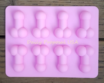 8 Cavity Penis Silicone Mold Bachelor Bachelorette Party Favoriete Chocolade Candy Ice Cream Butter Resin Sieraden Zeep Maken Fondant Craft