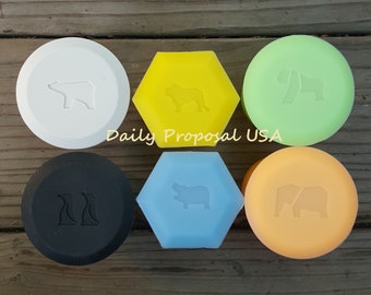 FINAL SALE Set van 2 3D drijvende ijsvorm Pinguïn IJsbeer leeuw nijlpaard olifant gorilla drijven op water ijsblokjesmachine Noordpool Afrika dierenbakje