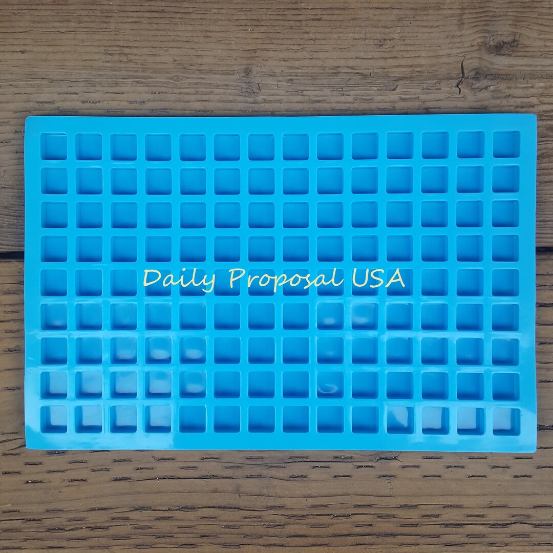 126 Cavity Mini Square Silicone Mold Bakeware Chocolate Ice Candy ...