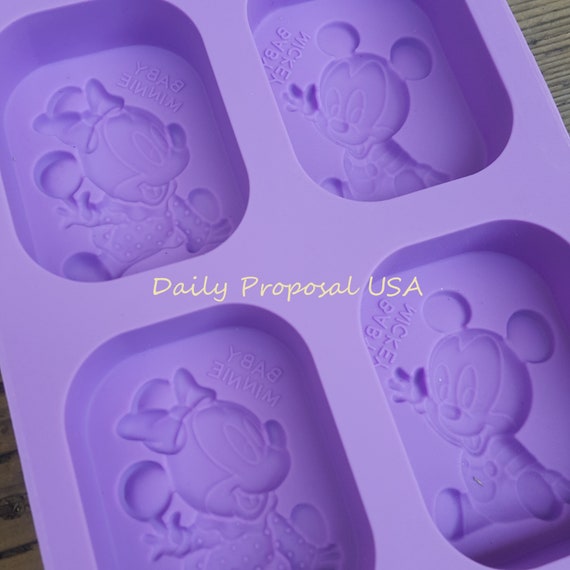 Silicone Butter Mold Tray with Lid, Purple