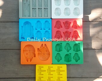 STAR WARS R2D2 SILICONE FONDANT CHOCOLATE CANDY MOLD ICE TRAY 