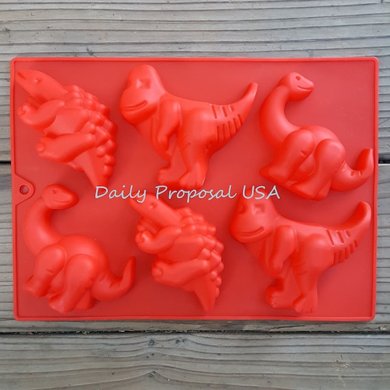 Mini Dino Gummy Dinosaur Homemade Mold Chocolate Tray Muffin Molds DIY  Silicone Mould Jello Candy 