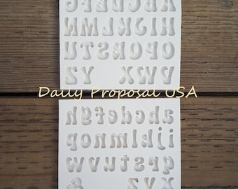 LAATSTE VERKOOP 26 kleine letters of hoofdletters cartoonachtige alfabetletter siliconen reliëfmat chocolade snoep ijs hars zeep maken zelfgemaakte