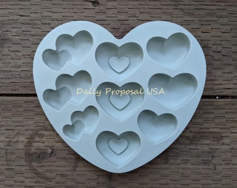 9 hart ronde bodem dubbele hart siliconen schimmel gebak chocolade ijs snoep boter gelatine zeep maken cake decoratie