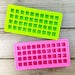 40 Cavity Mini Cube Silicone Mold with Lid Options Square Chocolate Ice Candy Butter Jello Baby Puppy Food Soap Making Homemade Mould Tray 