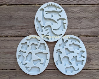 Zeedier Dinosaurus Afrika Dierlijke Schimmel Snoep Gelatine Ijs Boter Cake Decoratie Fondant Zeep Maken Zelfgemaakt Eten Craft Mould Tray