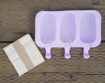 SLUTREA 3 i 1 Glassglass Silikonform Fryst yoghurt Godis Gelatinpop Sommargodis Familjefest Hemgjord Mat Hantverk