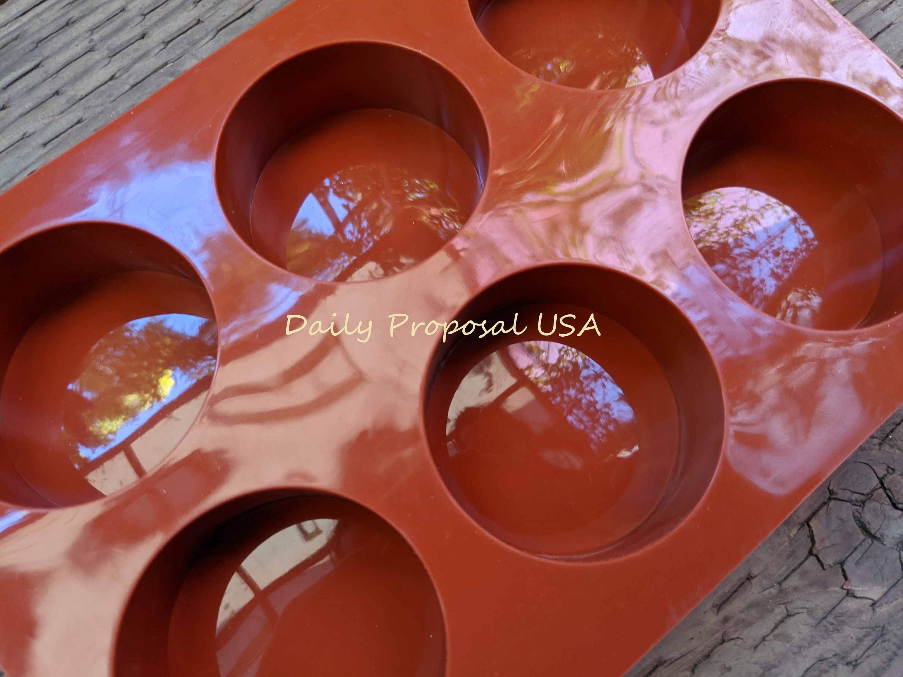 6 Cavity Round Non-tapered Silicone Mold Chocolate Cookie - Etsy