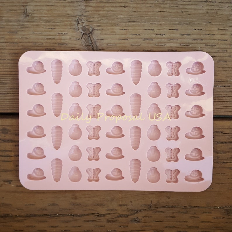 Mini silikonform kanin höra katt morot daisy äpple stjärna nyckelpiga kokong banan bär äpple choklad godis gelatin is tvål hemgjort hantverk bild 7