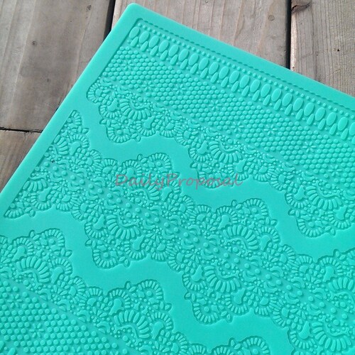 Rose Lace Silicone Mat Mold Etsy