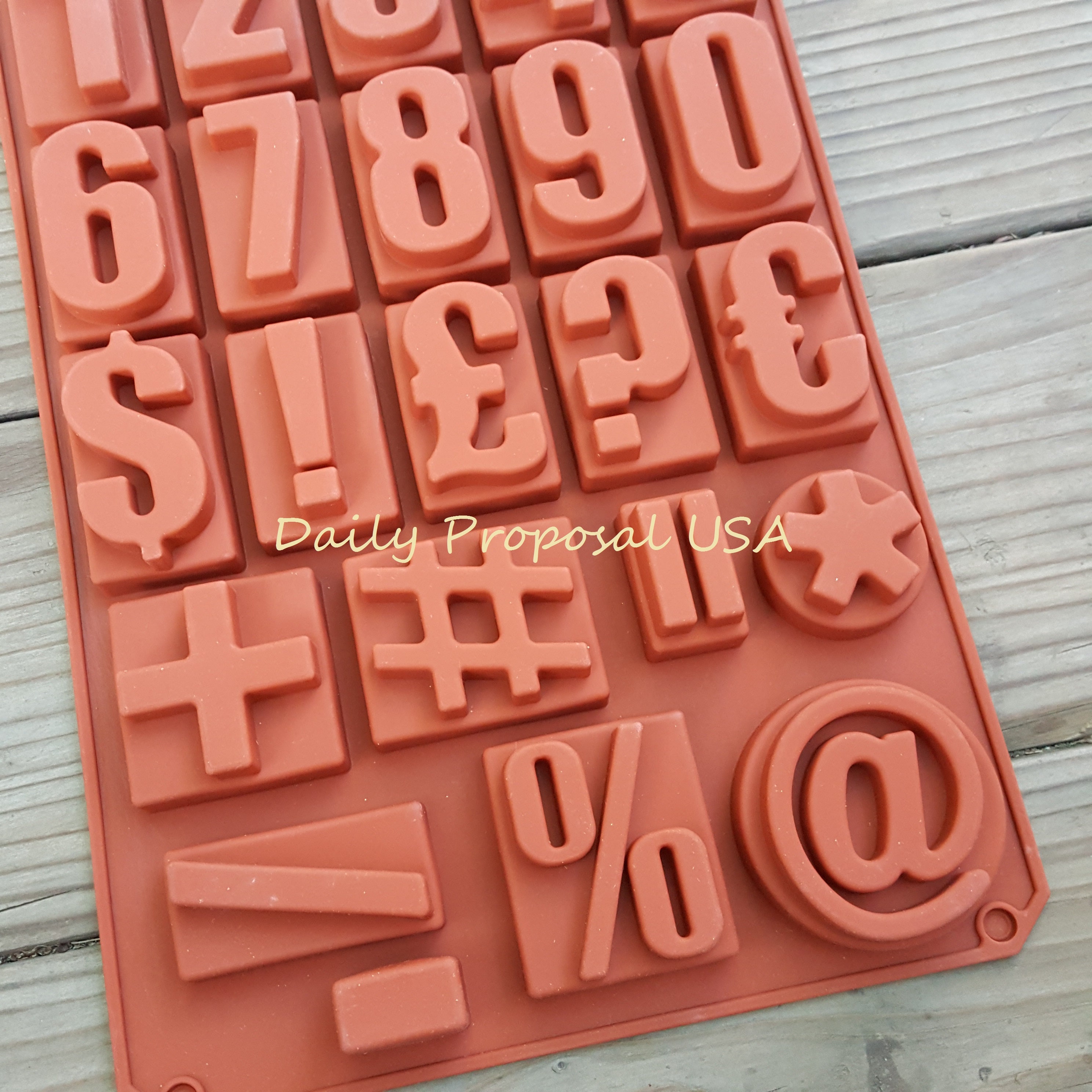 Large Number & Symbol Silicone Mold Bakeware Chocolate Cake Etsy