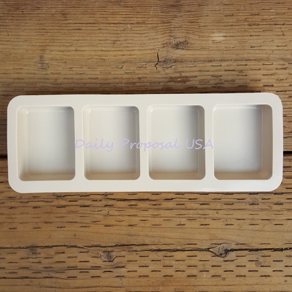 Rounded Edge Rectangle Silicone Soap Making Molds Baking DIY For Cake  Bakeware