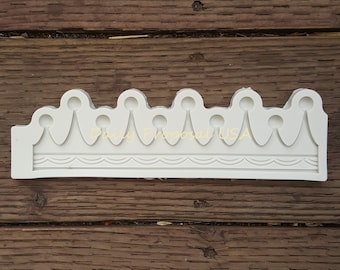 EINDVERKOOP 3D gerolde prinses tiara koningin kroon siliconen reliëf mat mal gom plakken fondant cake cupcake kant decoratief glazuur food craft