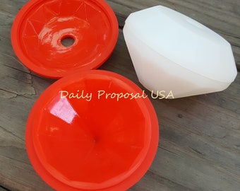 LAATSTE VERKOOP 2 Pack Diamond 3D Ice Silicone Mold Whisky Ball Snoep IJsbakje Zeep Badbom maken