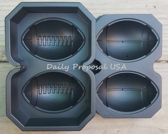 2 holtes grote 3D voetbal ijs siliconen mal snoep ijsbakje zeep maken badbom