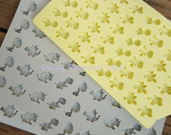 Mini Dinosaur Silicone Mold Chocolate Gelatin Ice Candy Butter Soap Making Food Craft Homemade Mould Tray DIY