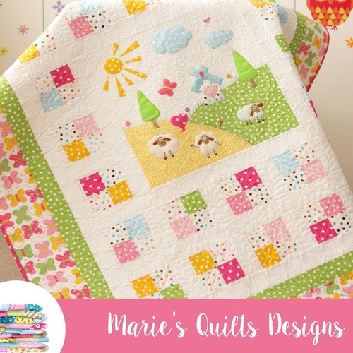 PDF Kids Baby Applique Quilt Pattern Digital Animal Etsy