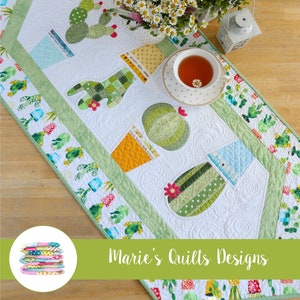 A cute table runner for cactus lovers