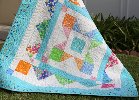 Handmade Turquoise Baby Quilt Fl Blanket Crib Bedding - Bright Turquoise Baby Bedding Handmade Turquoise Baby Quilt Fl Blanket Crib Bedding - Bright Turquoise Baby Bedding