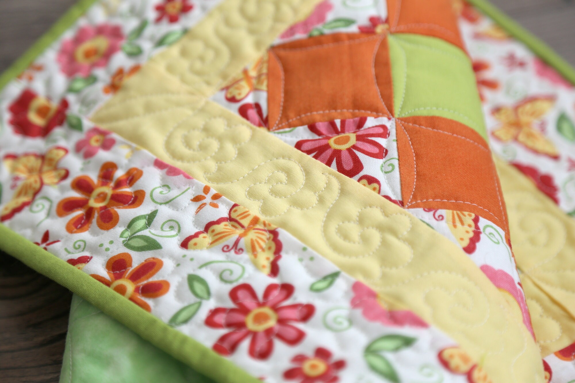Doll Quilt Handmade American Girl Green Quilt Set Toddler Etsy