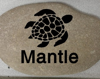 Piedra conmemorativa para mascotas grabada a medida: Piedra arenada personalizada