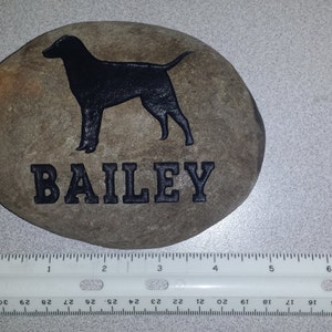 Custom Engraved Medium Pet Memorial - Engraved Rock, Stone, Dog, Cat, namesake, etched rock, etched stone, Sandblast