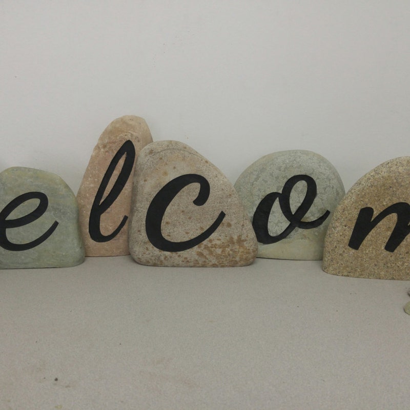 Welcome Rocks - Etsy