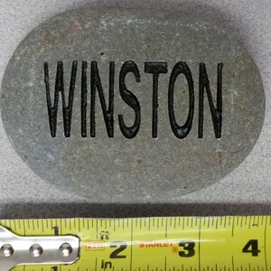 REAL STONES - Custom Engraved Name Rock - Sandblasted, Garden Ornament, Stocking Stuffer, Personalized Custom Engraved rock, garden stone