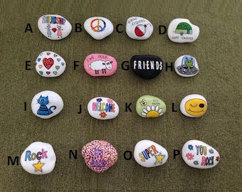 Rocas pintadas a mano personalizadas