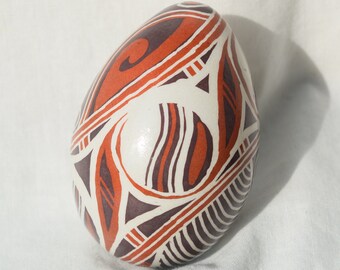 Pysanky-Unbreakable Composite plastic Pysanky-Ukrainian Easter Egg-Wax resist-Break resistant For youngster or klutz-Made in Michigan USA.