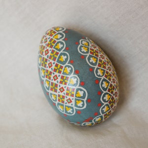 Break resistant Ukrainian Easter Egg. Plastic Pysanky egg. Gift for collector. Traditional batik technique used. Decorated egg. Made in USA