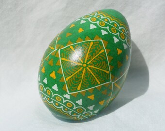 Unbreakable Composite plastic egg.   Ukrainian Decorated Egg.  Pysanky.  Break resistant for youngster or klutz.  Made in Michigan USA