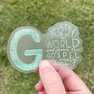 Goye in all the World Watercolor Sticker, selbstklebend