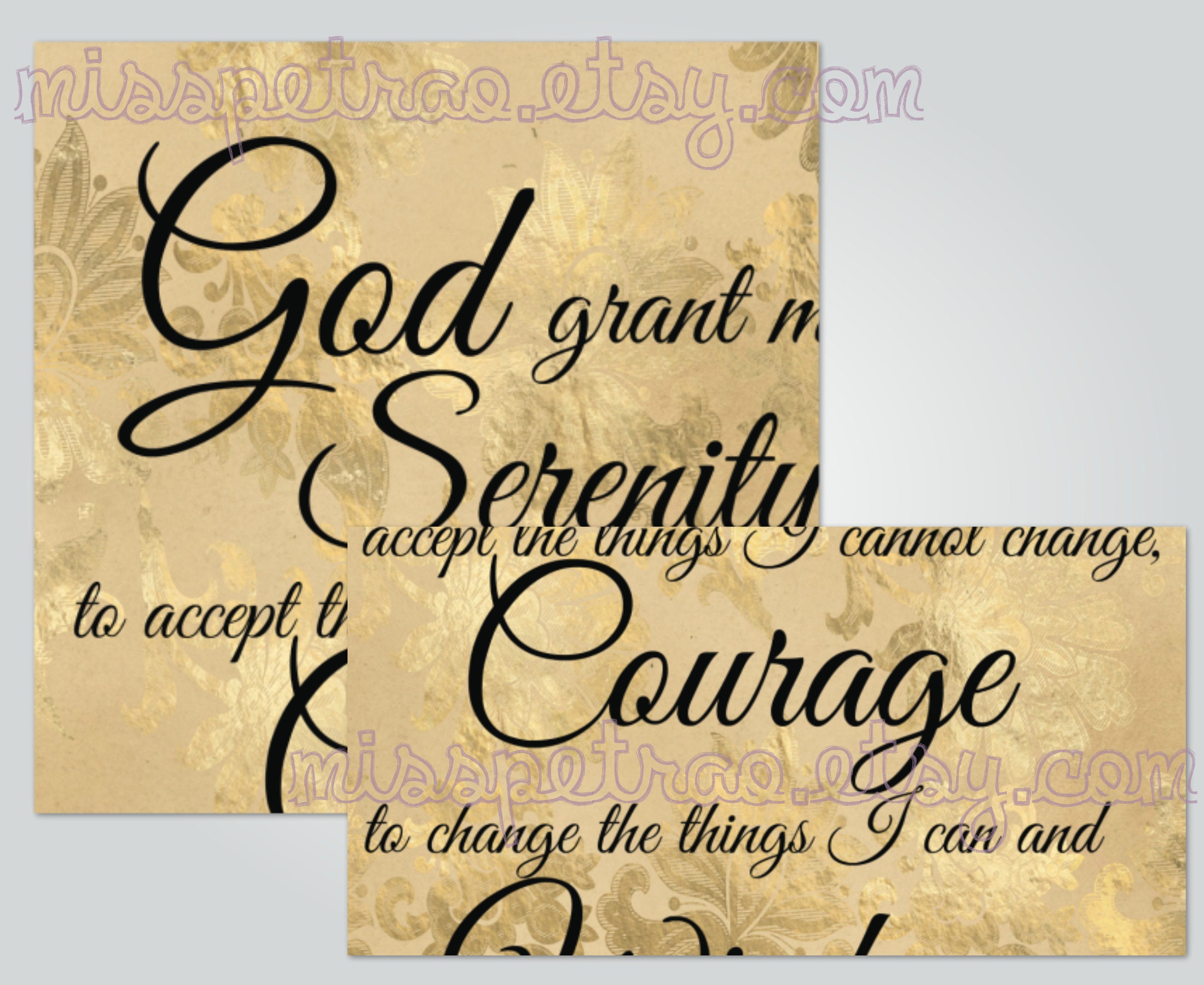 printable serenity prayer eight 8 designs digital etsy