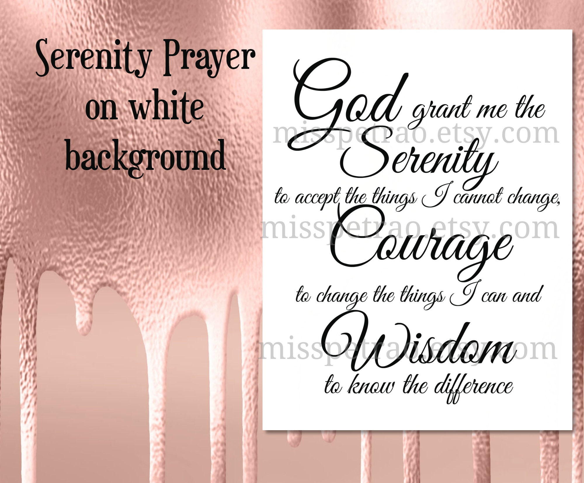 printable serenity prayer 3 designs digital delivery pdf etsy