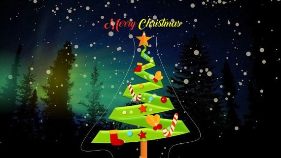 Christmas Animated Powerpoint Template Editable Digital Etsy Christmas Animated Powerpoint Template Editable Digital Etsy