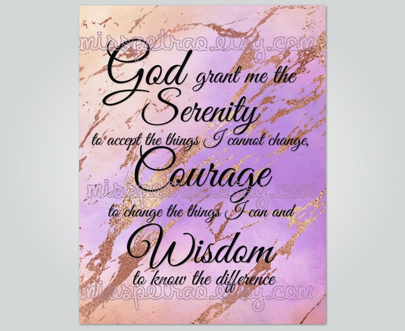 printable serenity prayer 3 designs digital delivery pdf etsy