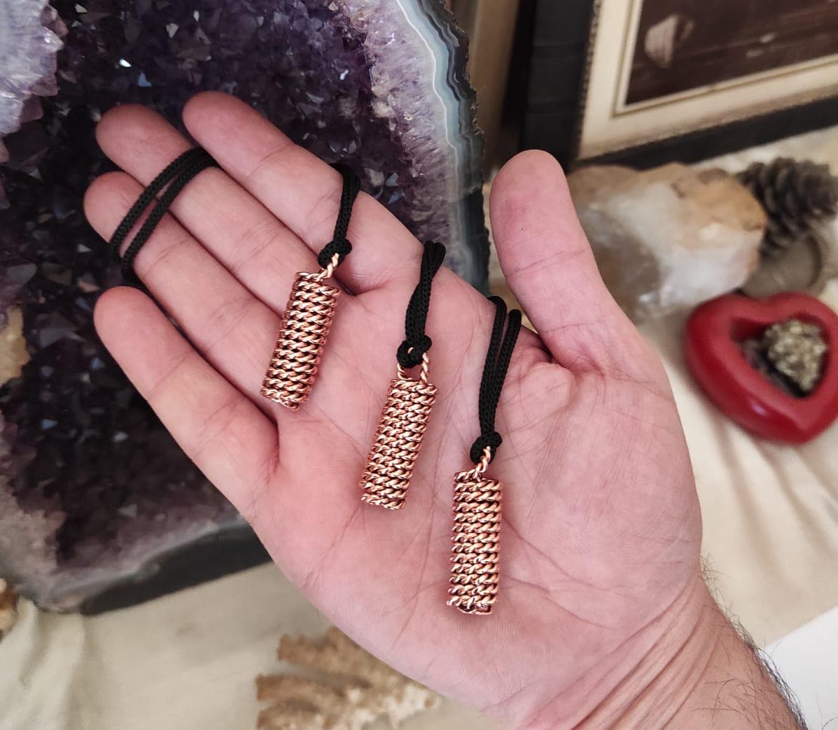 Tensor Ring Harmony Acuvac Coil - Full Sacred Cubit 144 Mhz Orgone Protection - Pure Copper Handmade Jewelry