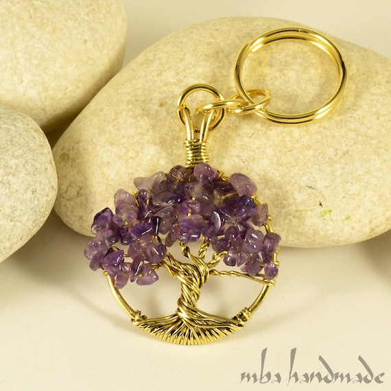 amethyst keyring