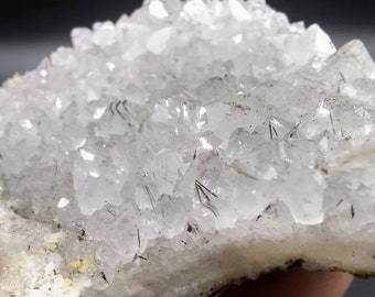 Goethite Needle Quartz Cluster - Rare Mineral Specimen