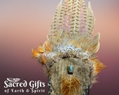 Full Pheasant Tail Prayer Feather Fan Handmade Ritual Tool for Energy Clearing, Smudging, and Ceremonial Use