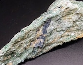 Blue Kyanite in Fuchsite Natural Specimen Soft Fuchsite from Zimbabwe